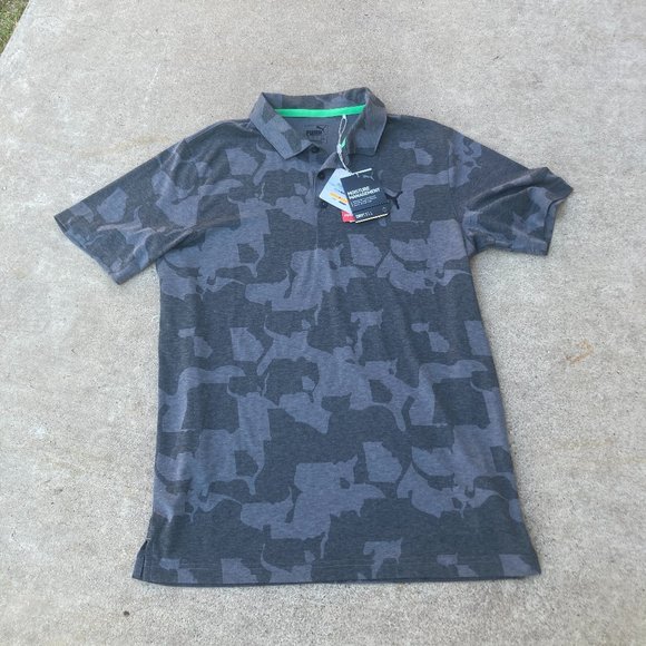 New Puma Camo Dry cell Performance Fit Polo Small - Picture 1 of 5